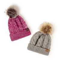 Korean Style Warm Leather Label Fur Ball Knitted Hat Wholesale Nihaojewelry main image 4