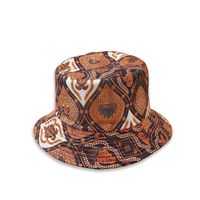 Stylish Korean Style Hat Children's Wide Brim Sunshade Trendy Pattern Bucket Hat National Style All-matching Basin Hat Men's Hip Hop Cool main image 2