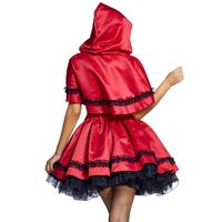 Halloween Party Cosplay Little Red Riding Hood Print Lace Dress Wholesale Nihaojewelry main image 4
