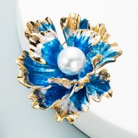 Fashion Pearl Multicolor Flower Brooch Wholesale Nihaojewelry sku image 3