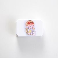 Korean Cute Girl Colored Contact Lenses Case Cartoon Acrylic Contact Lens Case Companion Box Contact Lens Case Portable Contact Lens Case sku image 7