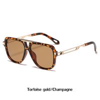 Retro Big Frame Hollow Temple Sunglasses Wholesale Nihaojewelry sku image 12