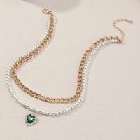 Einfache Art Und Weise Mehrschichtiges Perlenherz, Das Halskettengroßverkauf Nihaojewelry Stapelt sku image 3