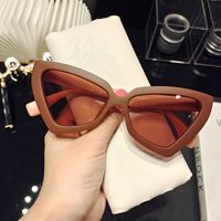 Retro Triangle Frame Jelly Color Sunglasses Wholesale Nihaojewelry sku image 5