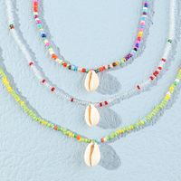 Bohemian Style Shell Pendent Beads Necklace Set Wholesale Nihaojewelry main image 1