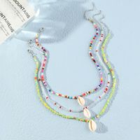 Bohemian Style Shell Pendent Beads Necklace Set Wholesale Nihaojewelry sku image 1