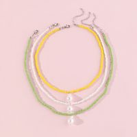 Conjunto De Collar Con Colgante De Perlas De Clavícula De Perlas Simples Al Por Mayor Nihaojewelry sku image 1