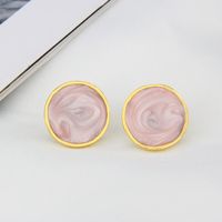 Retro Simple Oil Drop Glossy Multi-color Earrings Wholesale Nihaojewelry sku image 4
