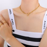 Fashion Exaggerated  Ot Buckle Clavicle Women's  Necklace sku image 1