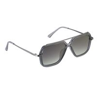 Fashion Wide Frame Metal Sunglasses Wholesale sku image 11