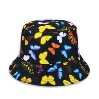 Korean Style Butterfly Printed Fisherman Hat Wholesale Nihaojewelry sku image 1