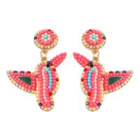 Boucles D&#39;oreilles Oiseaux De Perles De Couleur De Mode En Gros Nihaojewelry main image 1