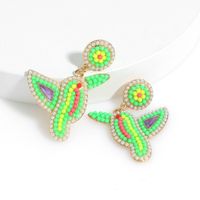Fashion Color Beads Bird Earrings Wholesale Nihaojewelry main image 5