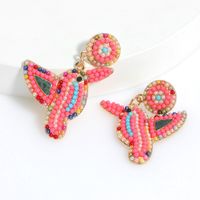 Fashion Color Beads Bird Earrings Wholesale Nihaojewelry main image 6