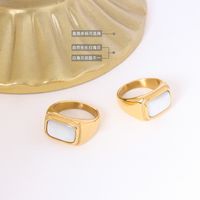 النمط الفرنسي Choker مرصع بأصبع البحر الأبيض بدون خاتم ، مجوهرات أنثى من الصلب التيتانيوم مطلي بالذهب الحقيقي 18 A255 main image 3