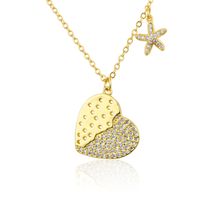 Simple Copper Plated Heart-shaped Necklace Wholesale Nihaojewelry main image 6