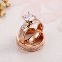 Titanium Steel 18K Gold Plated Simple Style Plating No Inlaid main image 6