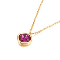 Titanium Steel 18K Gold Plated Korean Style Necklace main image 1