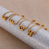 Stainless Steel English Letter Bracelet Wholesale Jewelry Nihaojewelry main image 5