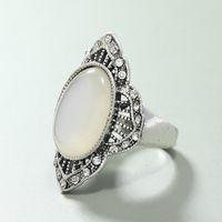 Retro Hollow Inlaid Diamond Geometric Ring Wholesale Nihaojewelry main image 3
