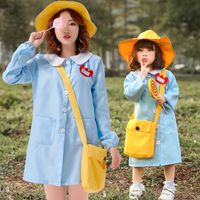 Blue Loose-fitting Daily Japanese Casual Nurse Cosplay Clothing Halloween Parent-child Clothes Assembly Schoolbag Badge main image 4