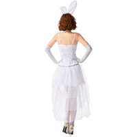 Halloween Party Kostüm Offene Brust Häschen Mädchen Weißes Kleid Großhandel Nihao Schmuck main image 5