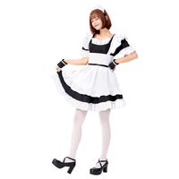 Maid Maid Costume Two-color Export Japanese New Cosplay Black And White Restaurant Uniform Chef Princess Dress Dress main image 4