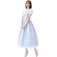 Cosplay Costume Fairy Tale Grid Farm Girl Long Dress Wholesale Nihaojewelry main image 4