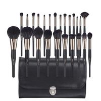 Fashion Contrast Color 24 Obsidian Makeup Brush Set Wholesale Nihaojewelry main image 1