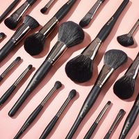 Fashion Contrast Color 24 Obsidian Makeup Brush Set Wholesale Nihaojewelry main image 4