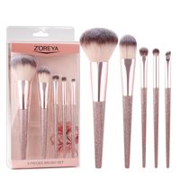 Fashion Contrast Color Bright Handle Beauty Tool 5 Makeup Brush Set Wholesale Nihaojewelry main image 1