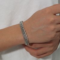 Titanium Steel Twist Chain Double-layer Bracelet Wholesale Nihaojewelry main image 4