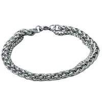 Titanium Steel Twist Chain Double-layer Bracelet Wholesale Nihaojewelry main image 6