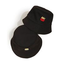 Japanese Style Wide Brim Face Covering Bucket Hat Women's Cute Fun French Fries Hamburger Bucket Hat Korean Style Fashionable All-match Sun Hat main image 3