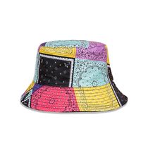Fashion Splicing Clashing Color Flower Double-sided Fisherman Hat Wholesale Nihaojewelry main image 1