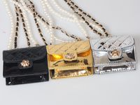 Cross-body Mini Waist Bag Pearl Chain Double Layer Waist Chain Wholesale Nihaojewelry main image 3