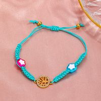 Simple Adjustable Color Insect Flower Hand-woven Bracelet Wholesale Nihaojewelry main image 4