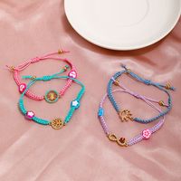 Simple Adjustable Color Insect Flower Hand-woven Bracelet Wholesale Nihaojewelry main image 5