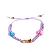 Simple Adjustable Color Insect Flower Hand-woven Bracelet Wholesale Nihaojewelry main image 6