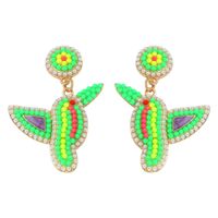 Modefarbe Perlen Vogel Ohrringe Großhandel Nihaojewelry sku image 3
