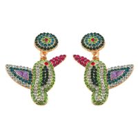Fashion Color Beads Bird Earrings Wholesale Nihaojewelry sku image 2