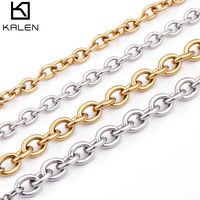 Titanium Steel 18K Gold Plated Fashion Plating Geometric Necklace sku image 12