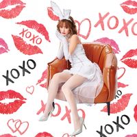 Halloween Party Costume Open Chest Bunny Girl White Dress Wholesale Nihaojewelry sku image 2