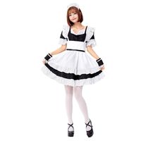 Maid Maid Costume Two-color Export Japanese New Cosplay Black And White Restaurant Uniform Chef Princess Dress Dress sku image 1