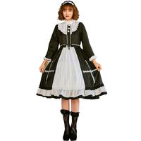 Halloween Costume Foreign Trade Export Nun Maid Lolita Dress With Cross Pettiskirt Little Devil Skirt sku image 7