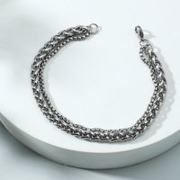 Titanium Steel Twist Chain Double-layer Bracelet Wholesale Nihaojewelry sku image 1