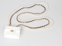 Cross-body Mini Waist Bag Pearl Chain Double Layer Waist Chain Wholesale Nihaojewelry sku image 2