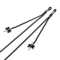 Fashion Black Dragonfly Pendant Chain Glasses Chain Wholesale Nihaojewelry sku image 1