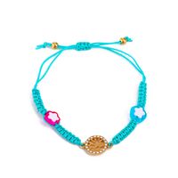Simple Adjustable Color Insect Flower Hand-woven Bracelet Wholesale Nihaojewelry sku image 3