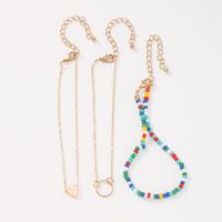 Fashion Multilayer Alloy Beaded Anklet Wholesale Nihaojewelry main image 5